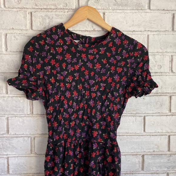 Vintage Betsy’s Things floral midi dress size M - Picture 2 of 7